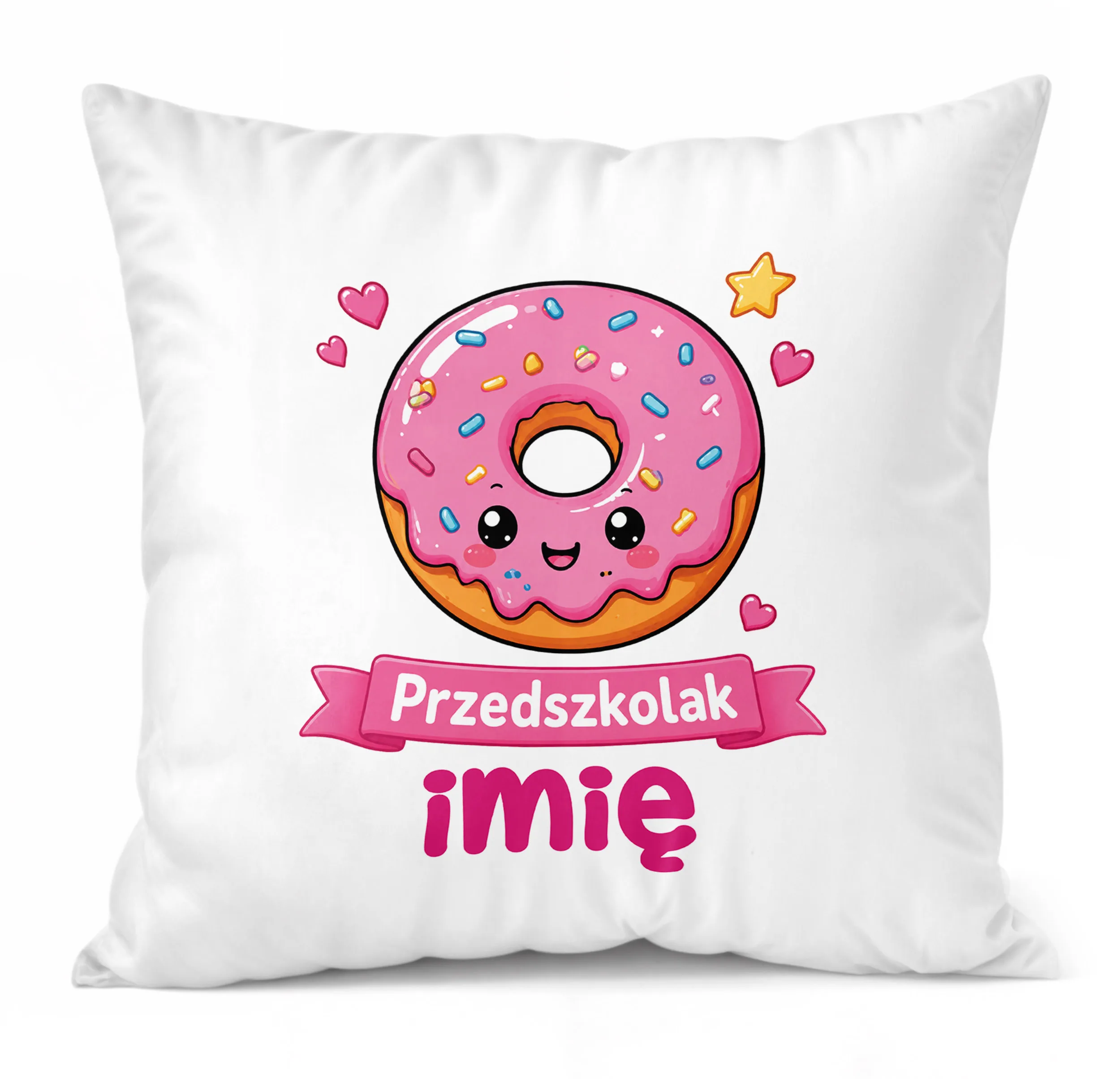 Poduszka Jasiek Personalizowana z nadrukiem 38x38cm Przedszkolak Prezent