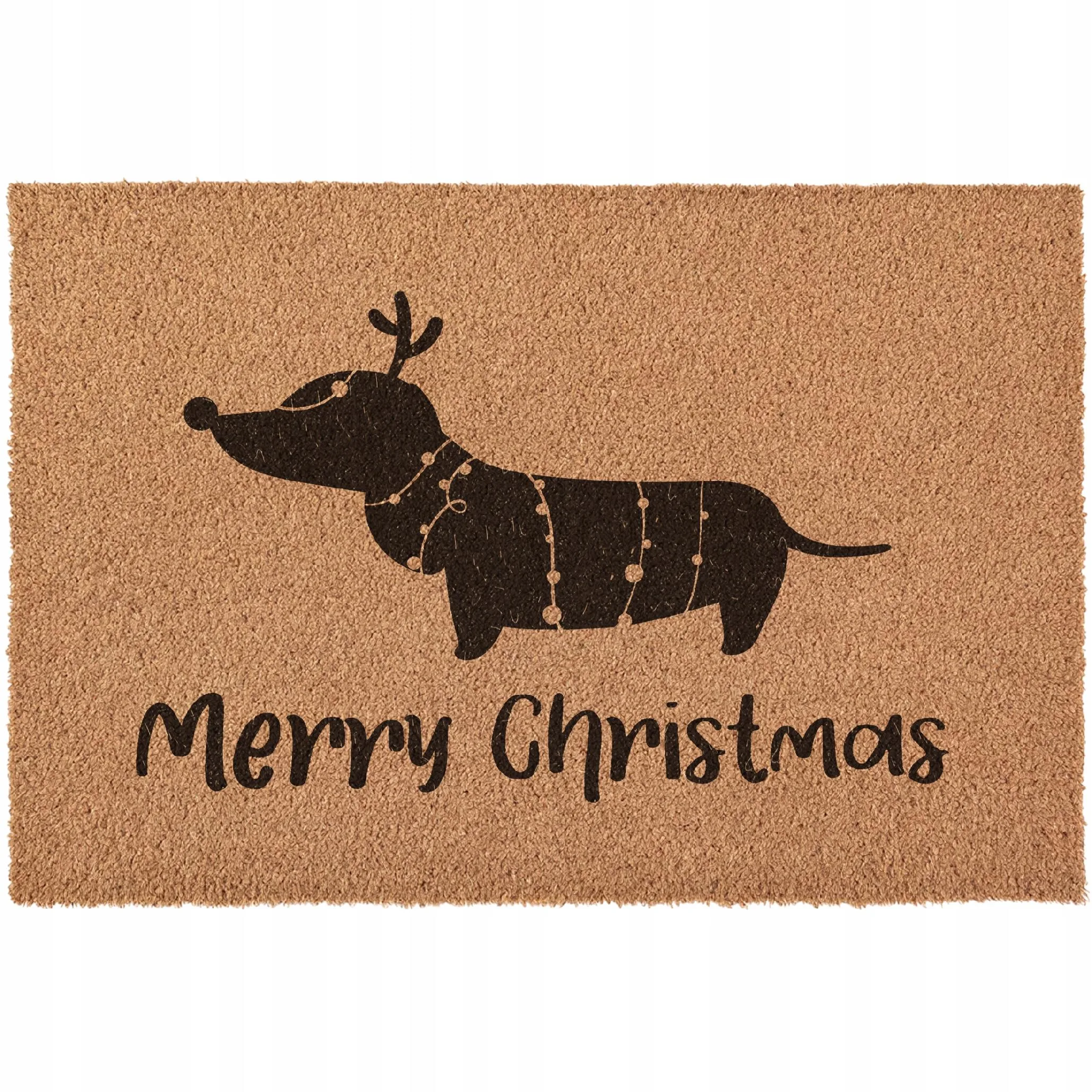 Wycieraczka MERRY CHRISTMAS Renifer Święta Świąteczna kokosowa 60x40