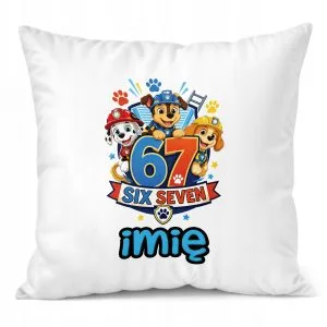 Poduszka Jasiek Personalizowana z nadrukiem 38x38cm 67 Pies Stażak Prezent