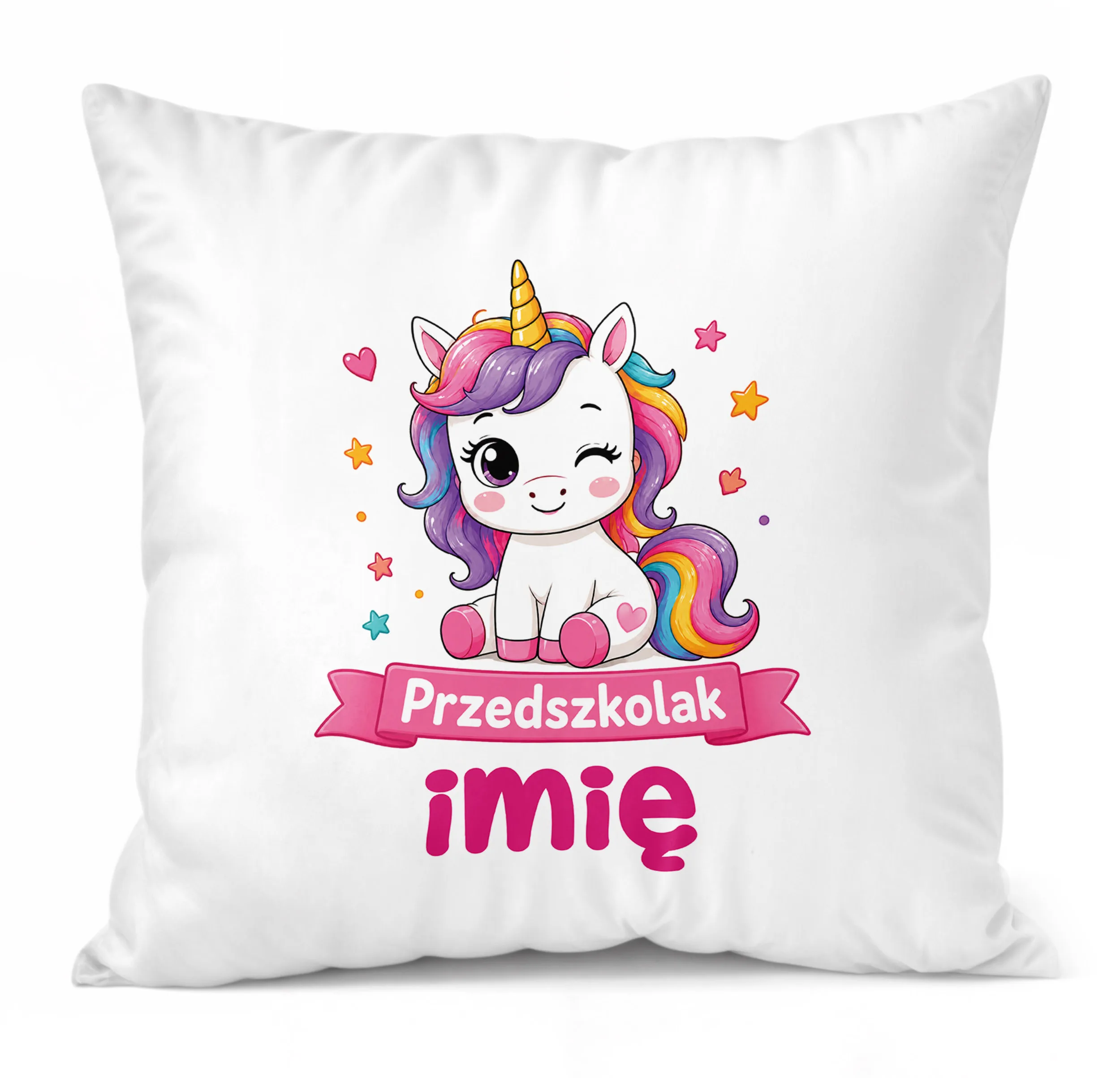 Poduszka Jasiek Personalizowana z nadrukiem 38x38cm Przedszkolak Prezent