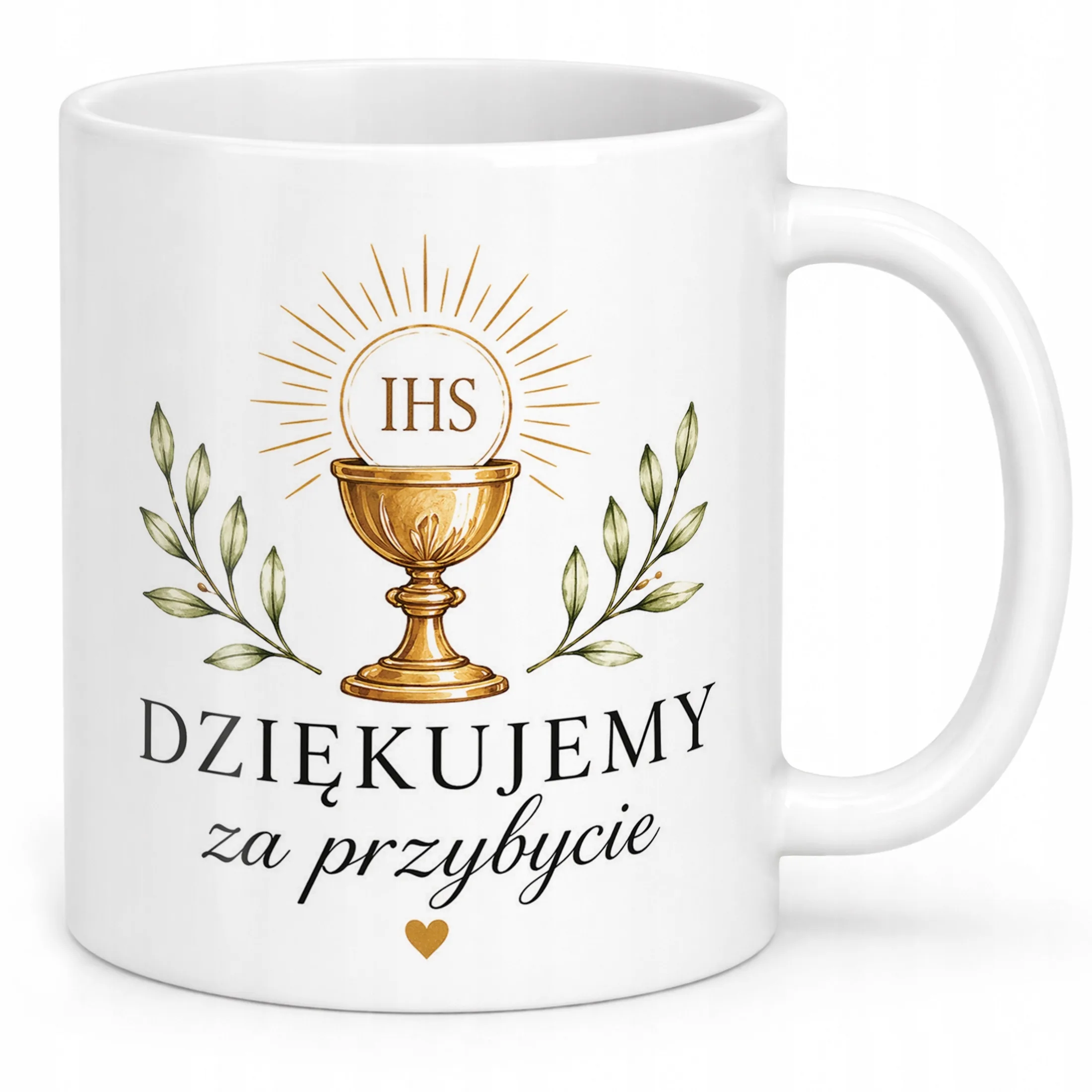 Kubek Pierwsza Komunia Święta podziękowanie dla gości pamiątka