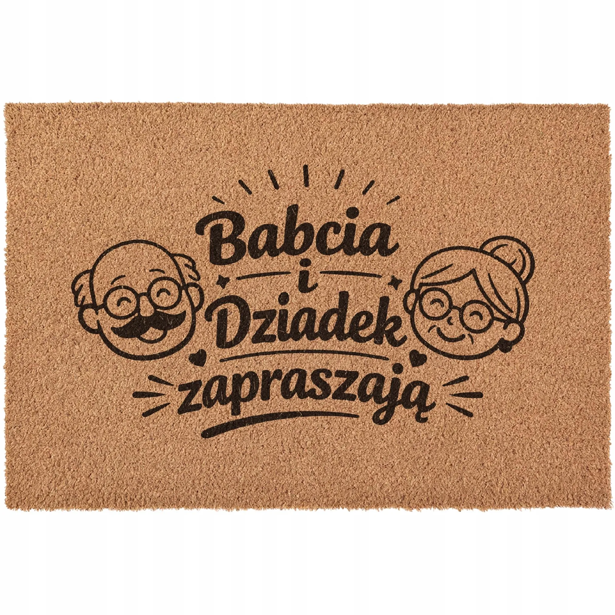 Wycieraczka Dzień Babci Dziadka Na Prezent pod drzwi kokosowa 60x40