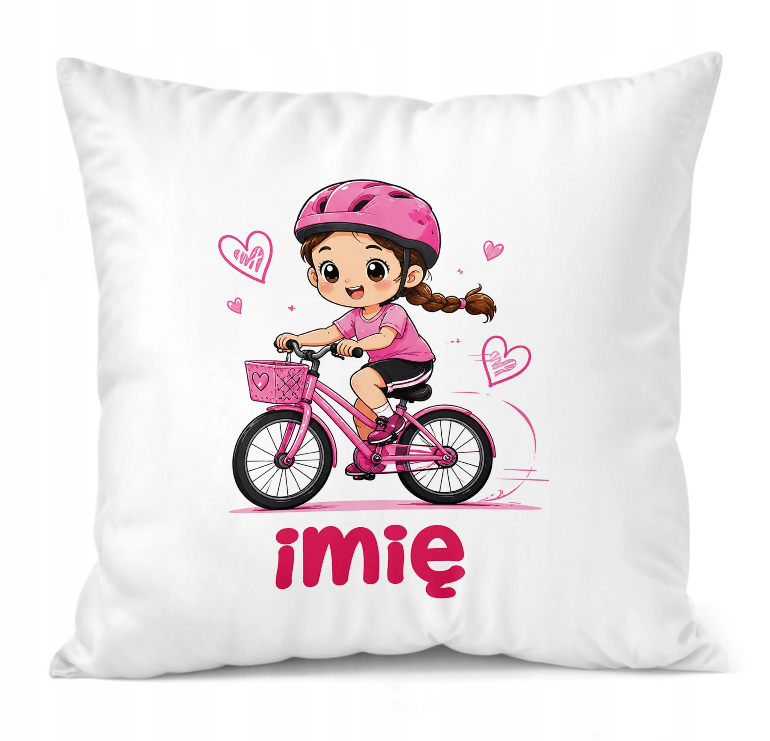 Poduszka Jasiek Personalizowana z nadrukiem 38x38cm Baletnica Prezent