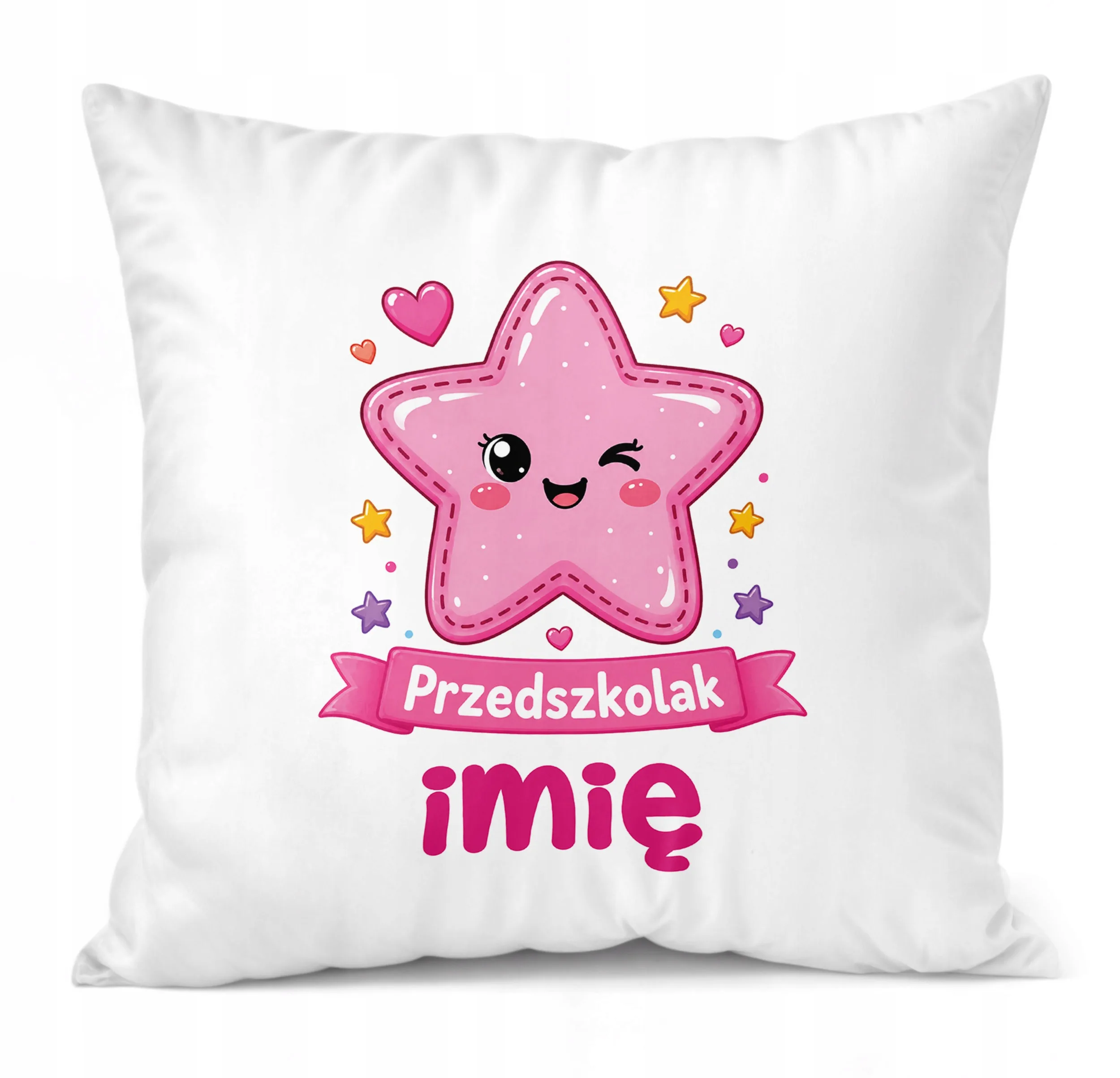 Poduszka Jasiek Personalizowana z nadrukiem 38x38cm Przedszkolak Prezent