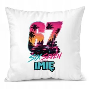 Poduszka Jasiek Personalizowana z nadrukiem 38x38cm 67 Miami Gra Prezent