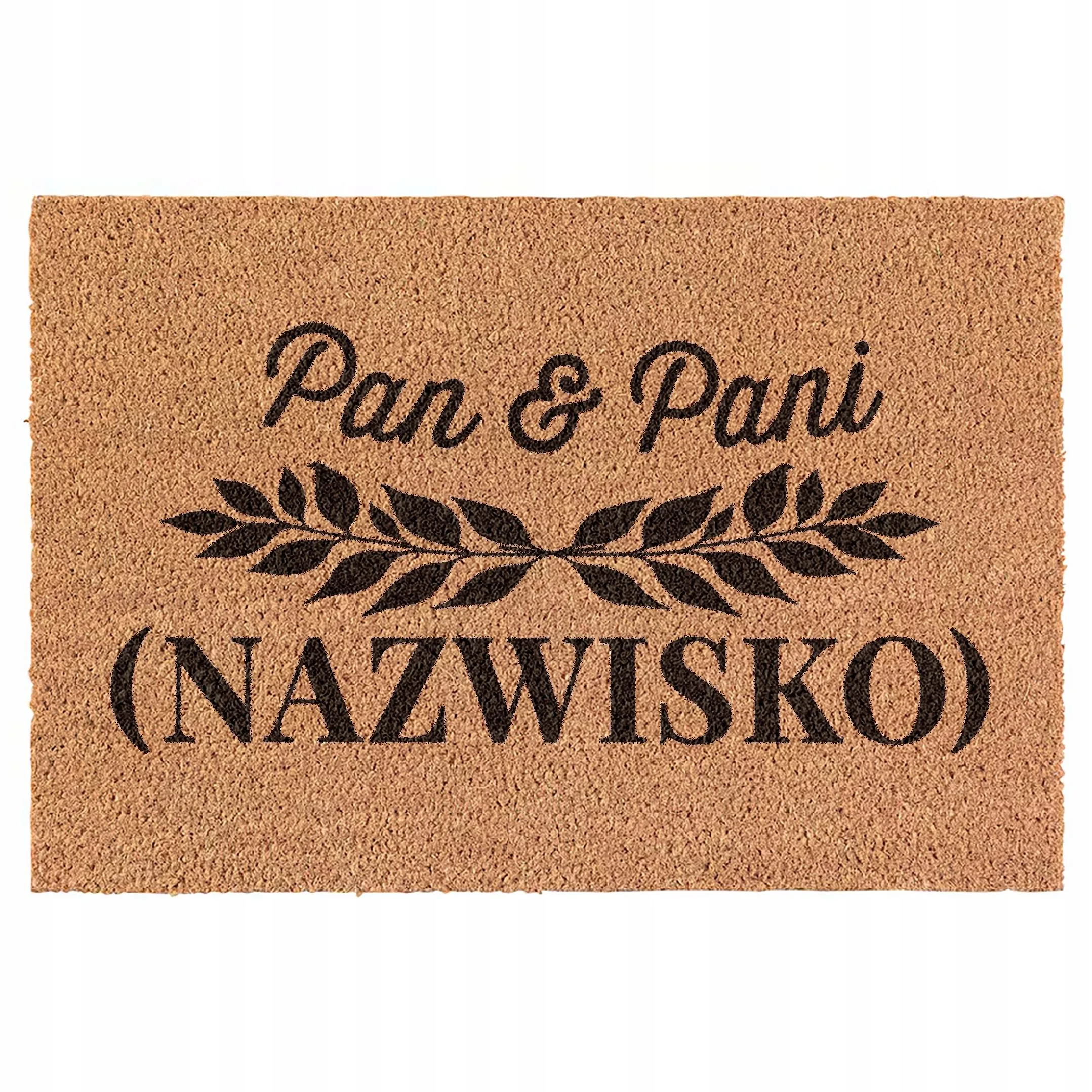 Wycieraczka Personalizowana Pan i Pani kokosowa pod drzwi 60x40cm