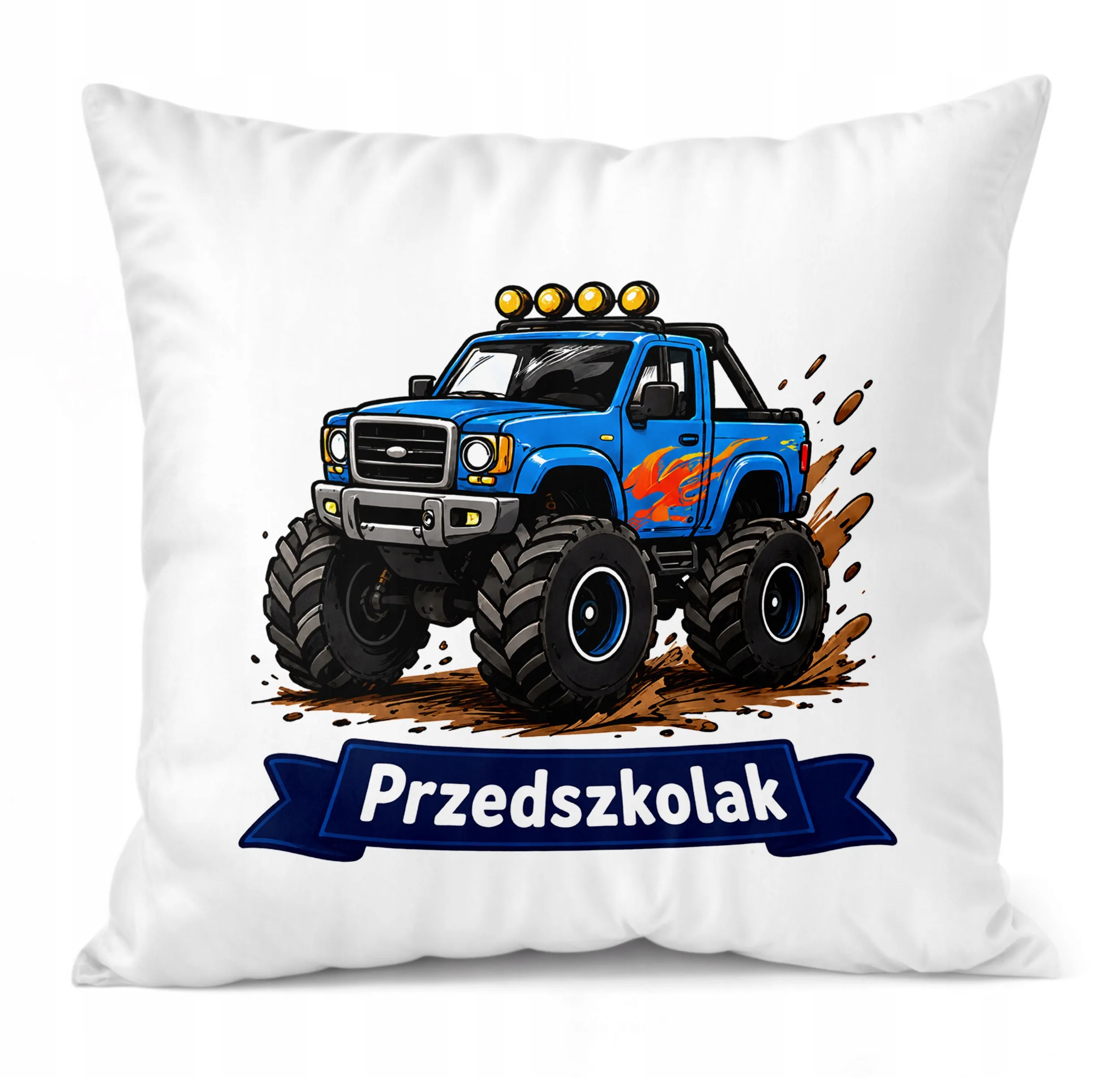 Poduszka Jasiek z nadrukiem 38x38cm Przedszkolak Dla Dzieci Prezent