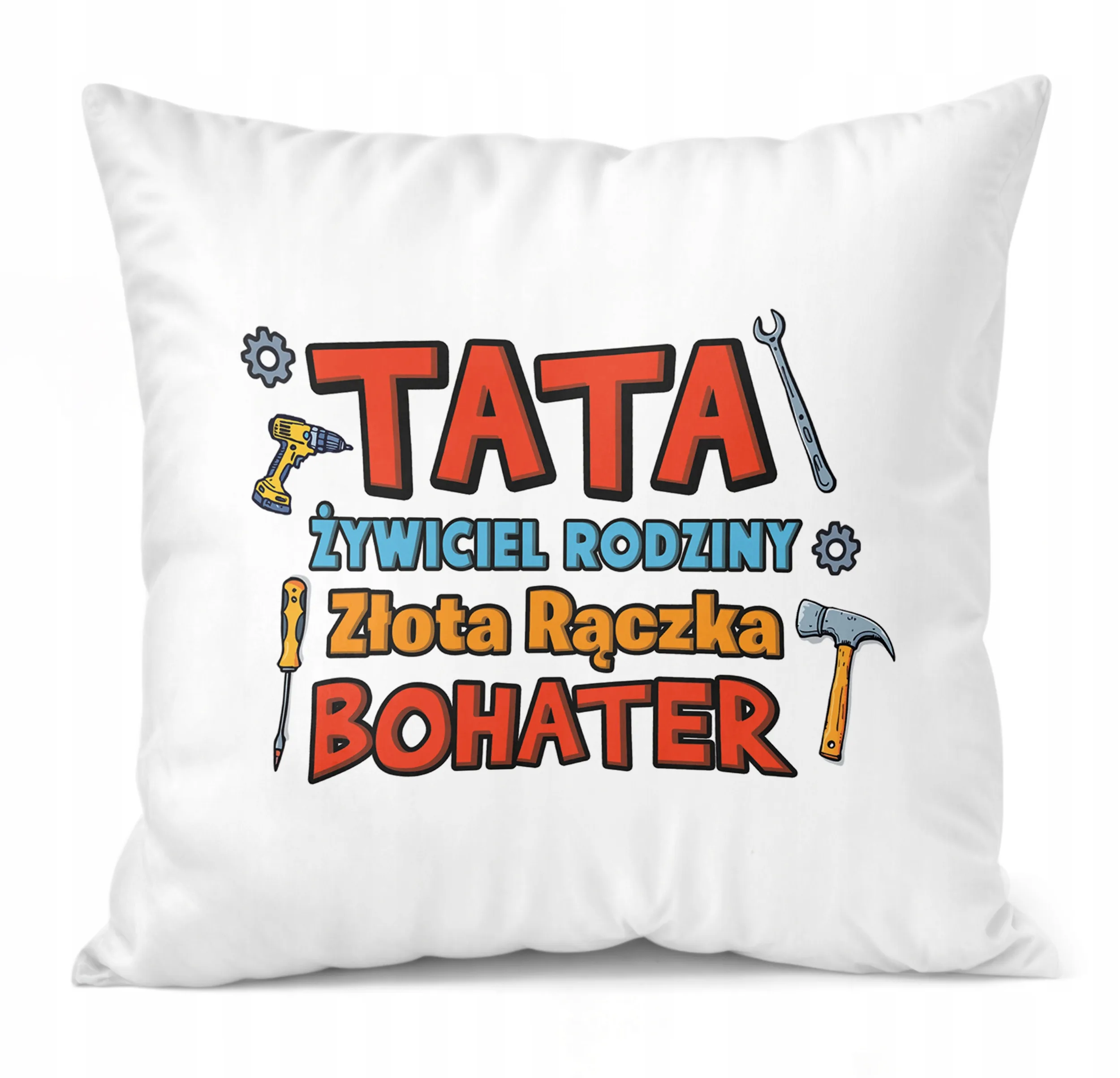 Poduszka 38x38cm Dzień Ojca Dla Taty Tata Bohater Prezent