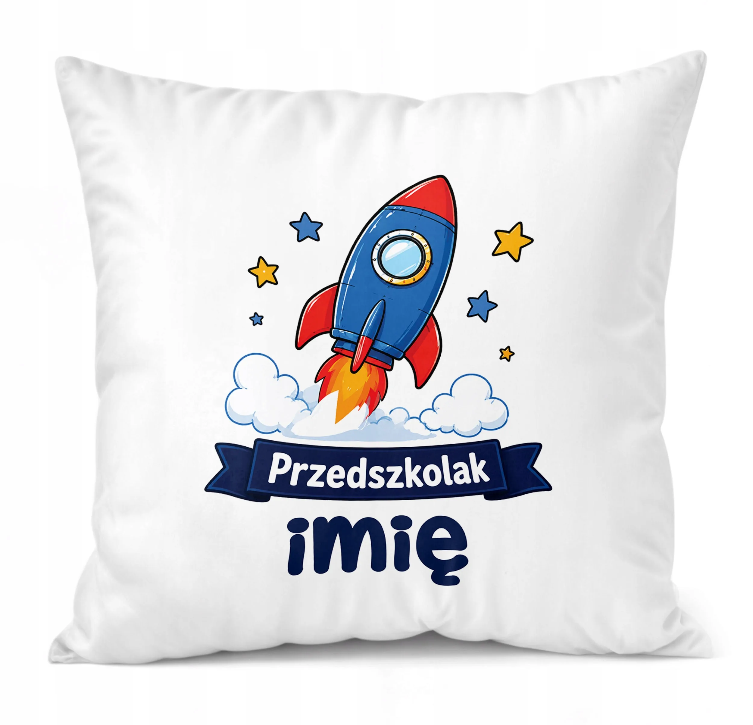Poduszka Jasiek Personalizowana z nadrukiem 38x38cm Przedszkolak Prezent