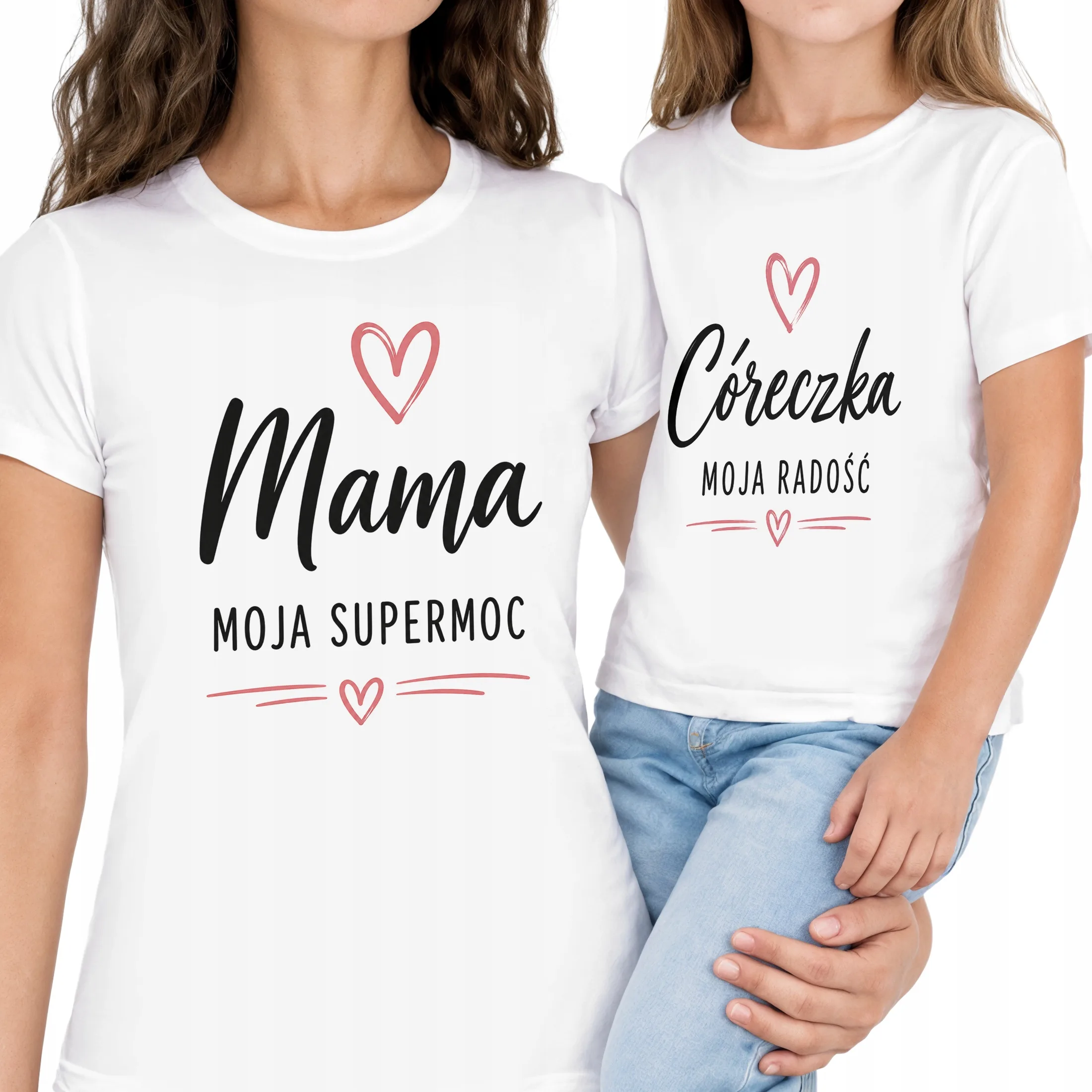 Zestaw koszulek mama córka prezent na Dzień Matki komplet rodzinny hit