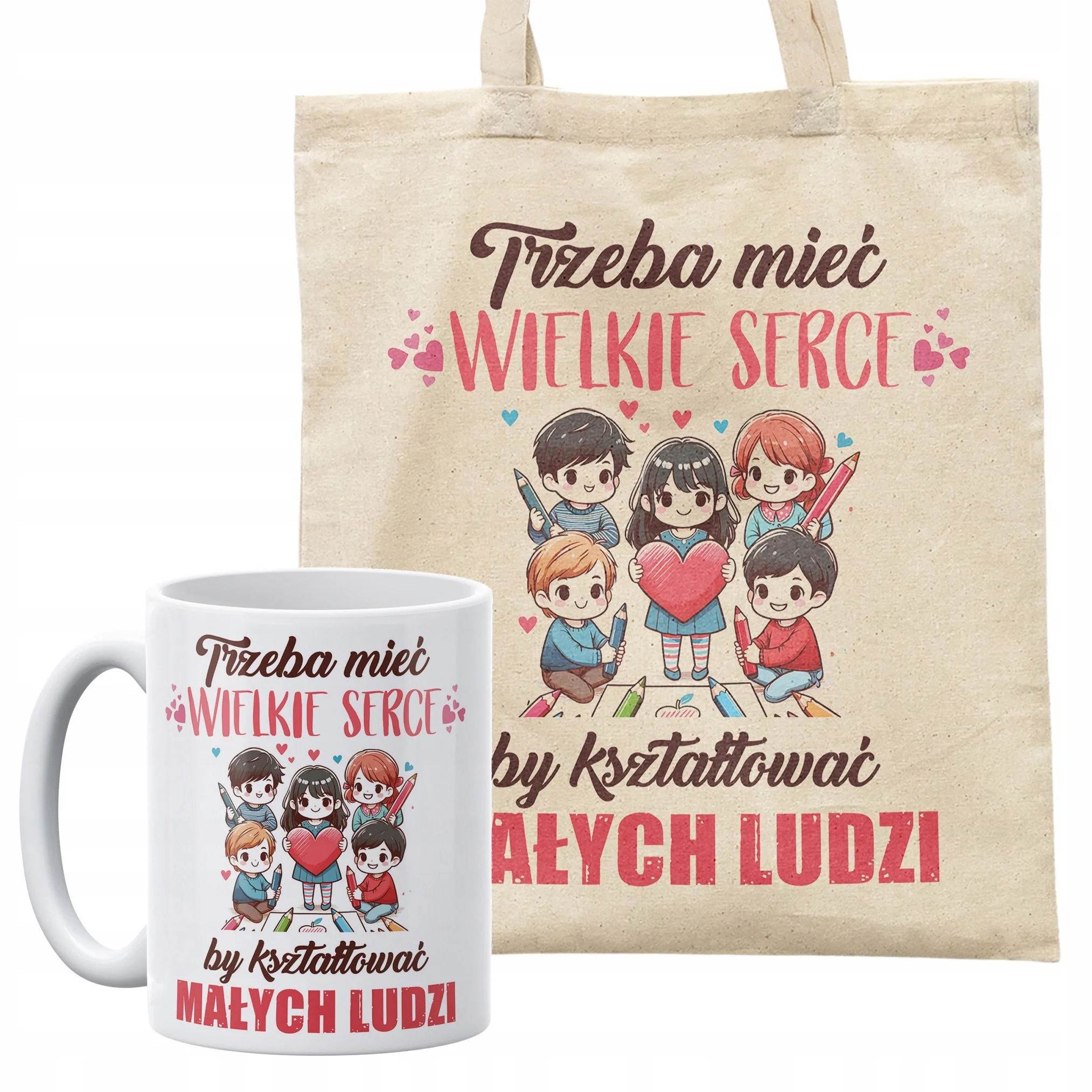 Zestaw kubek + torba Dla Nauczycielki Dzień Nauczyciela Prezent Upominek