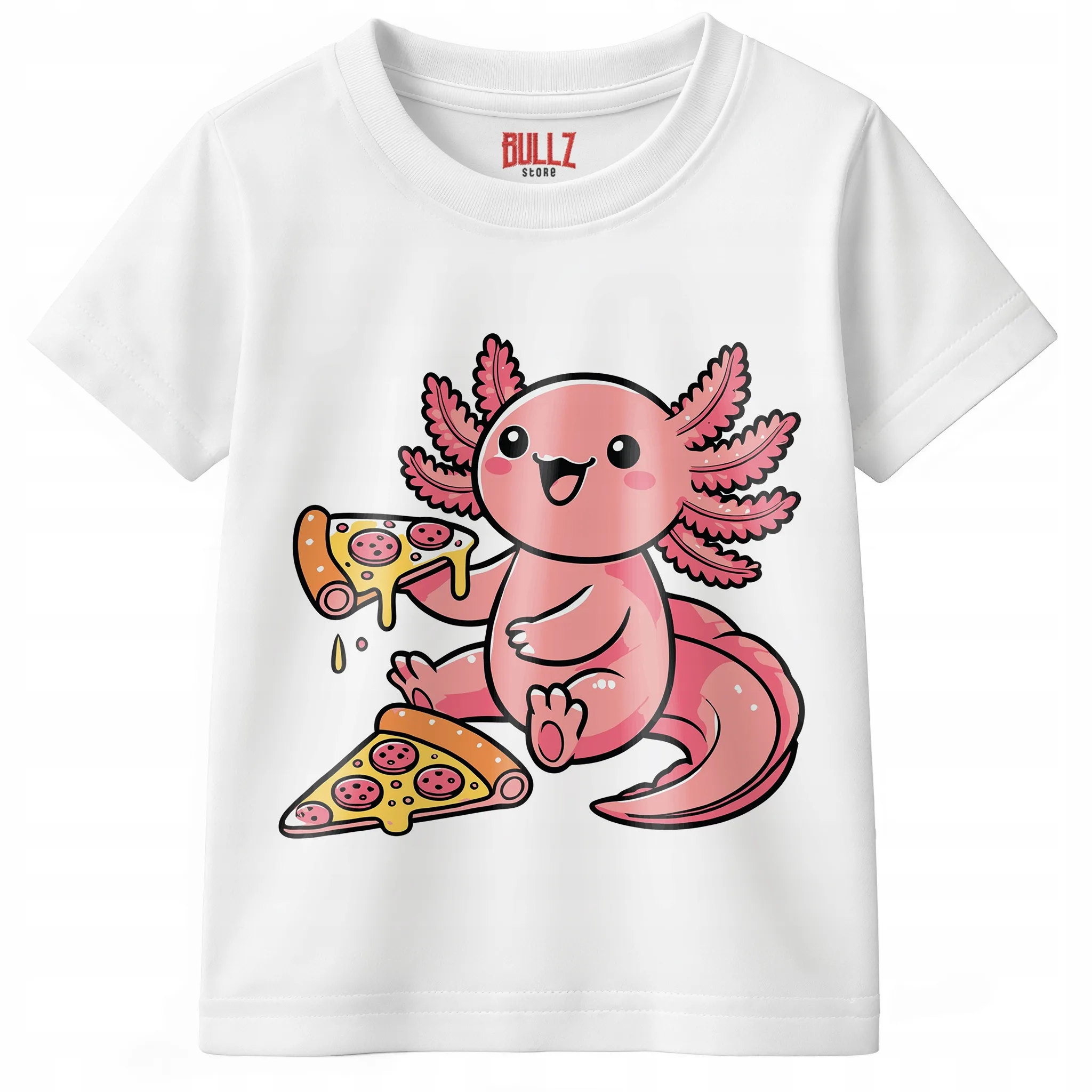 T-shirt dziecięcy biały Aksolotl Axolotl Różowy Zwierzak Viral r. 116