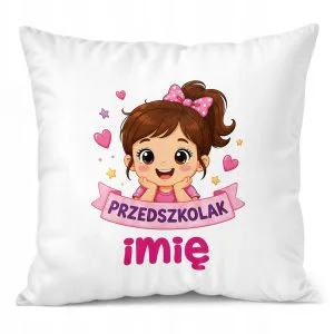 Poduszka Jasiek Personalizowana z nadrukiem 38x38cm Przedszkolak Prezent