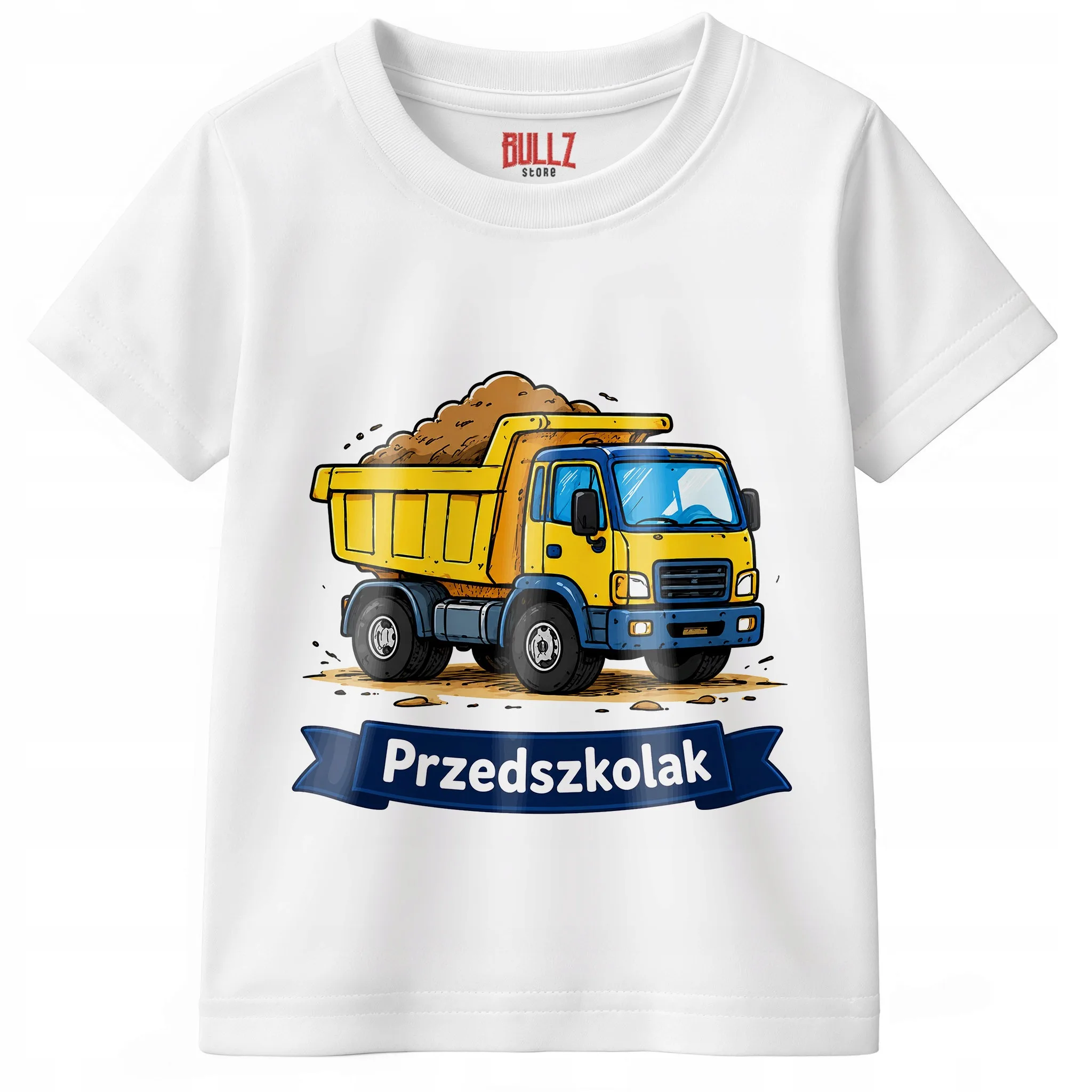 Koszulka Dziecięca Biała Z Nadrukiem Przedszkolak Dla Dzieci Prezent r. 116