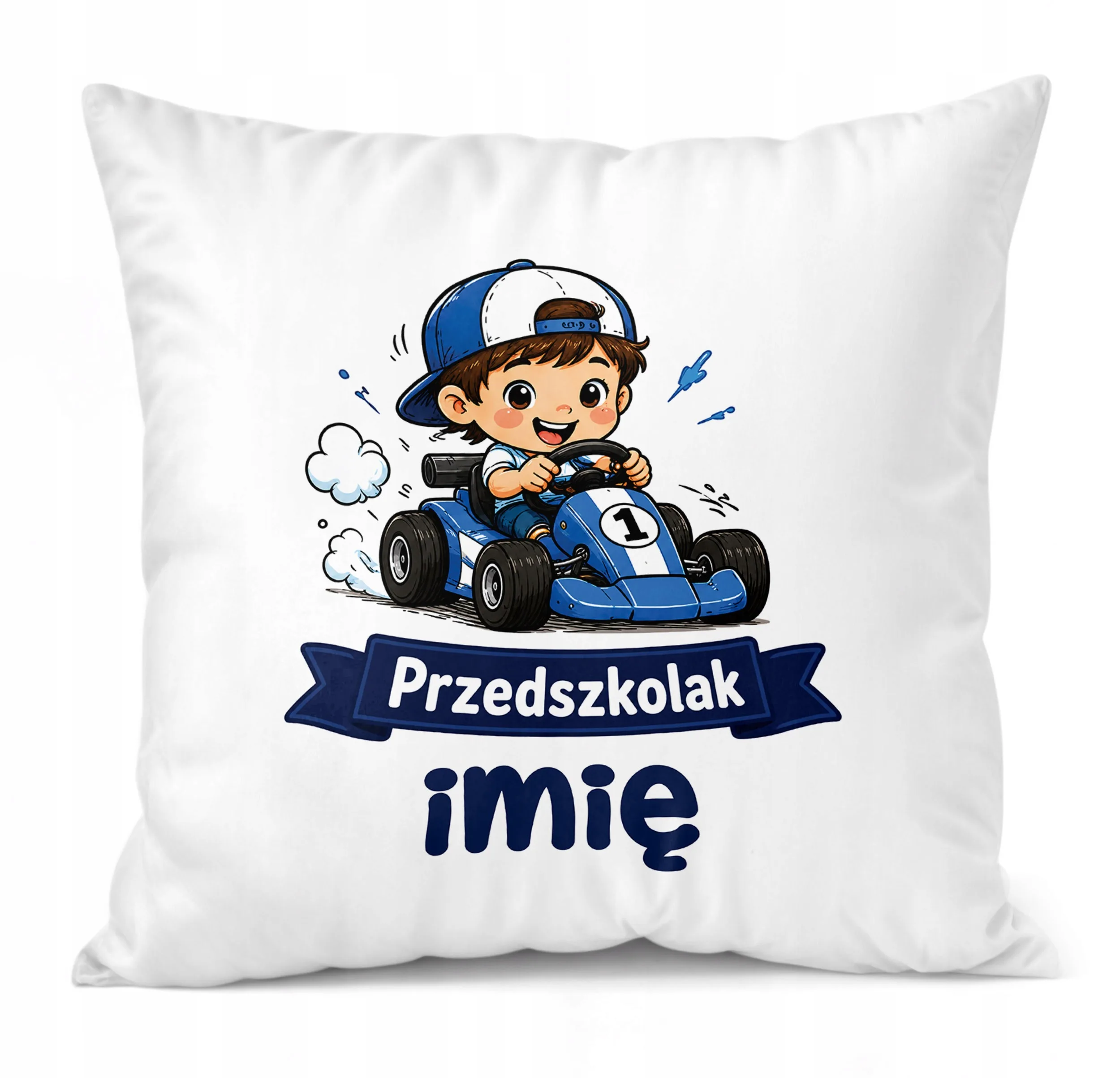 Poduszka Jasiek Personalizowana z nadrukiem 38x38cm Przedszkolak Prezent