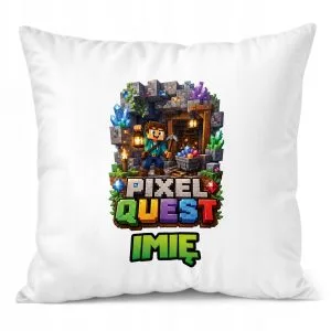 Poduszka Jasiek Personalizowana z nadrukiem 38x38cm PIXEL Gra Prezent