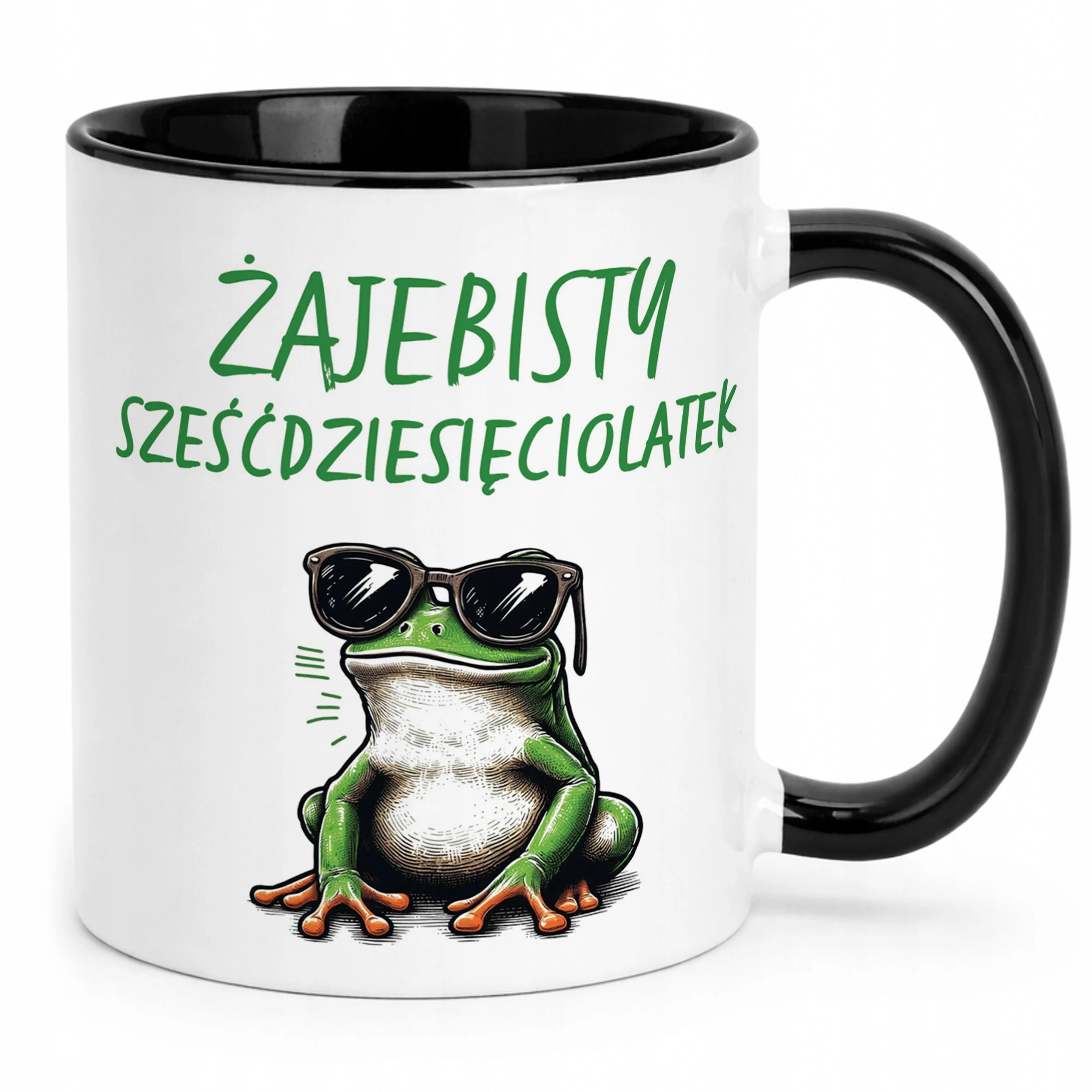 Kubek Czarny Żajebisty 60 Dla Mężczyzny Na Urodziny Prezent