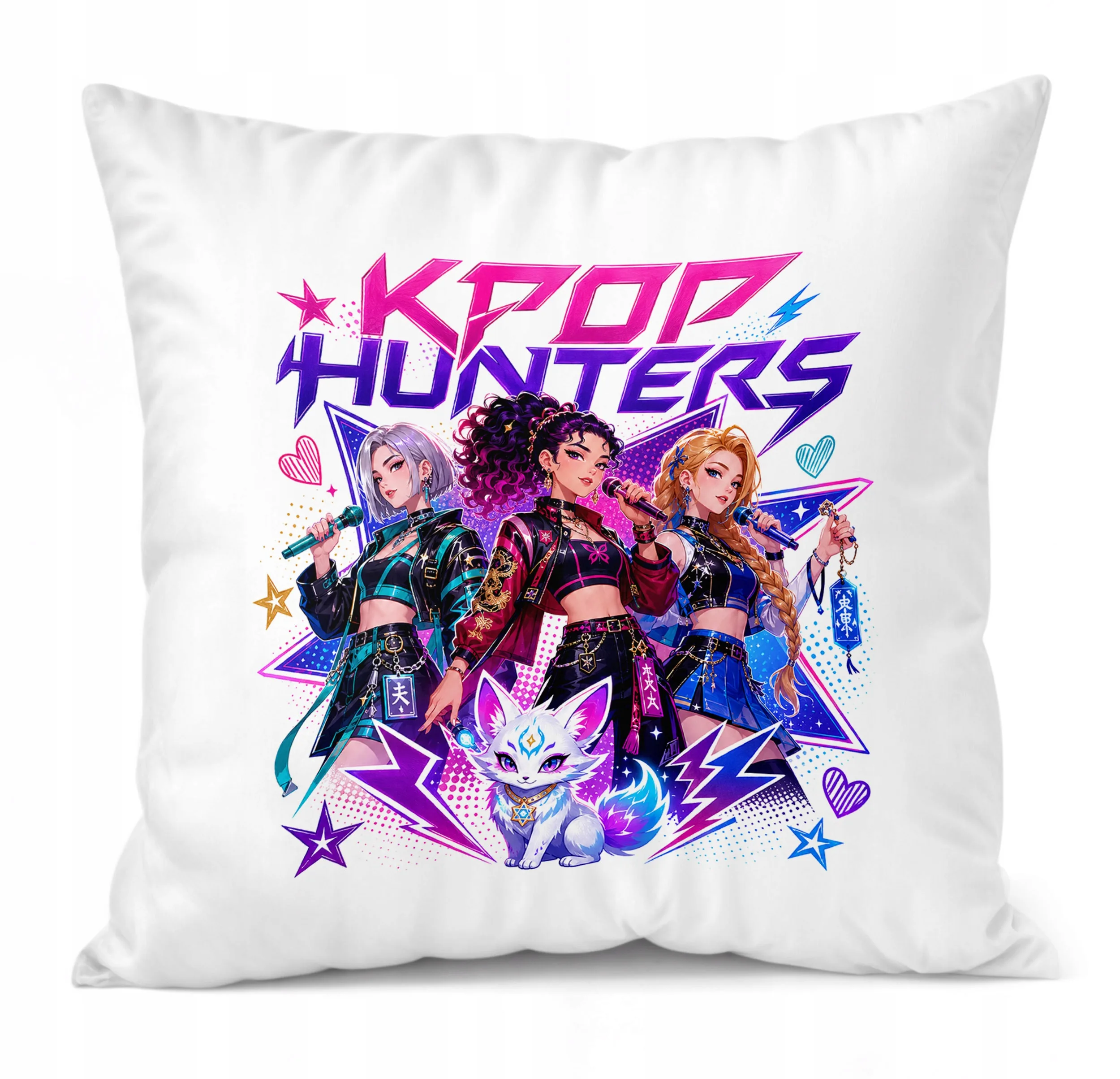 Poduszka Jasiek z nadrukiem 38x38cm ŁOWCZYNIE KPOP Dla Dzieci Prezent