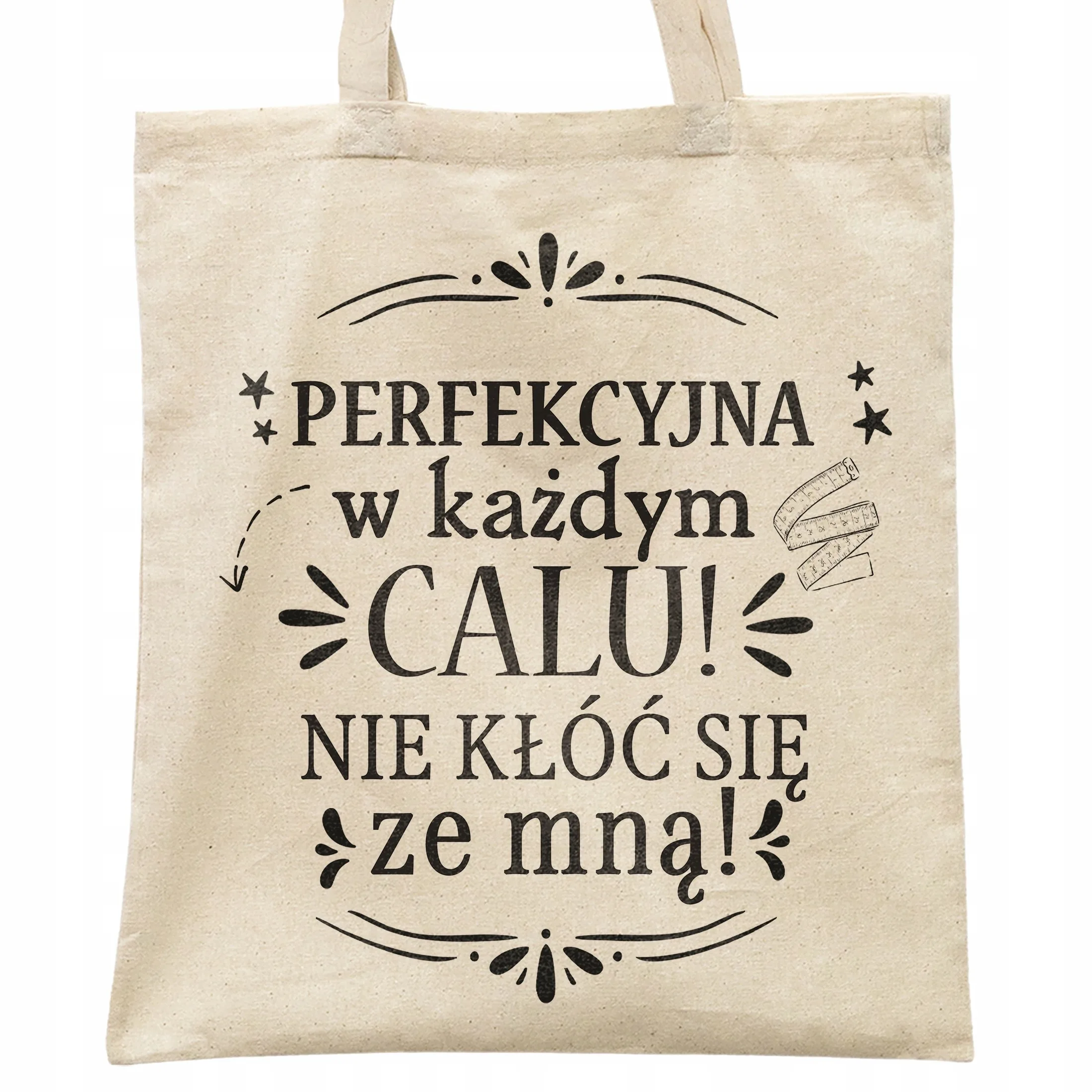 Torba bawełniana na zakupy prezent na Dzień Kobiet Perfekcyjna