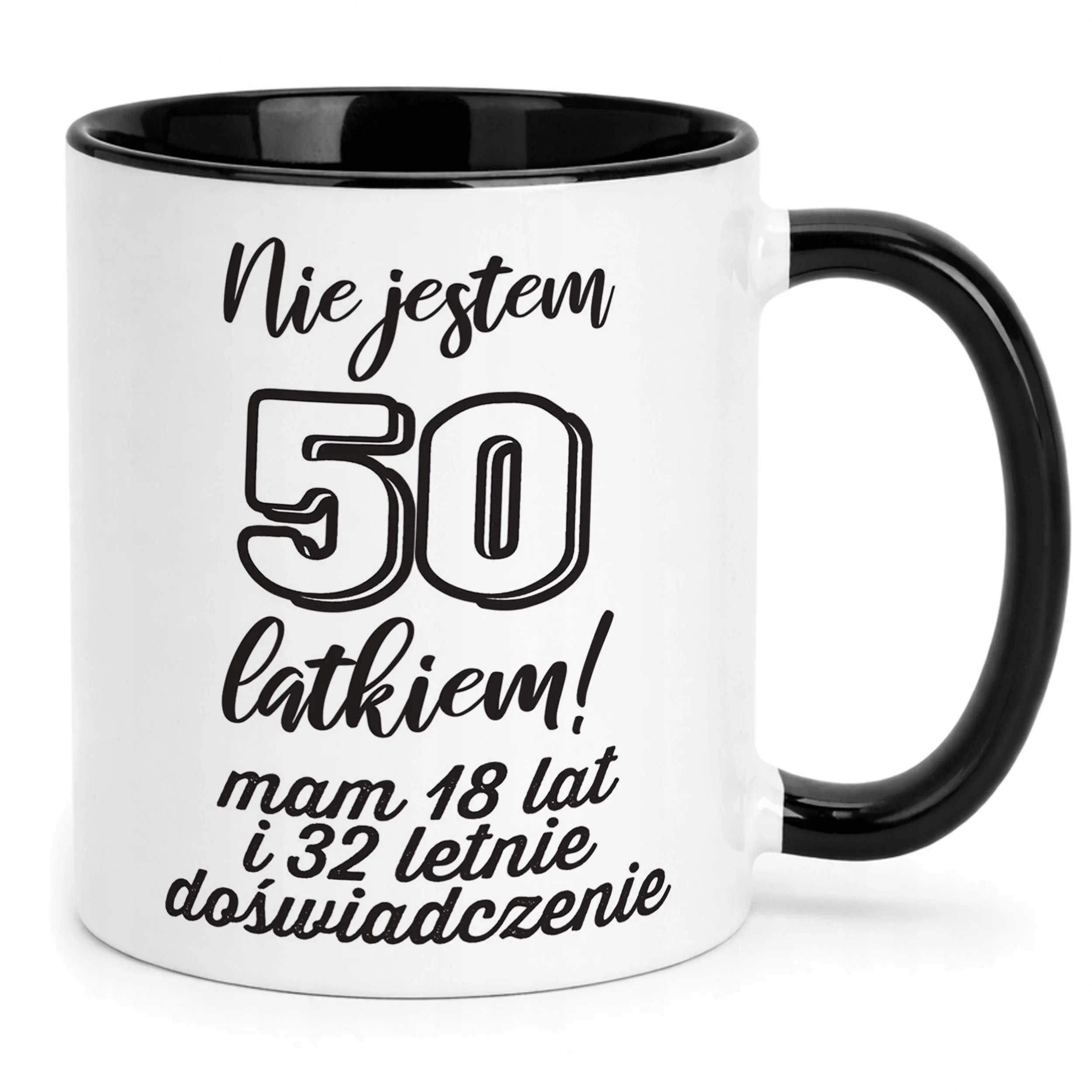 Kubek Czarny Nie Jestem 50 latkiem Prezent Dla Mężczyzny