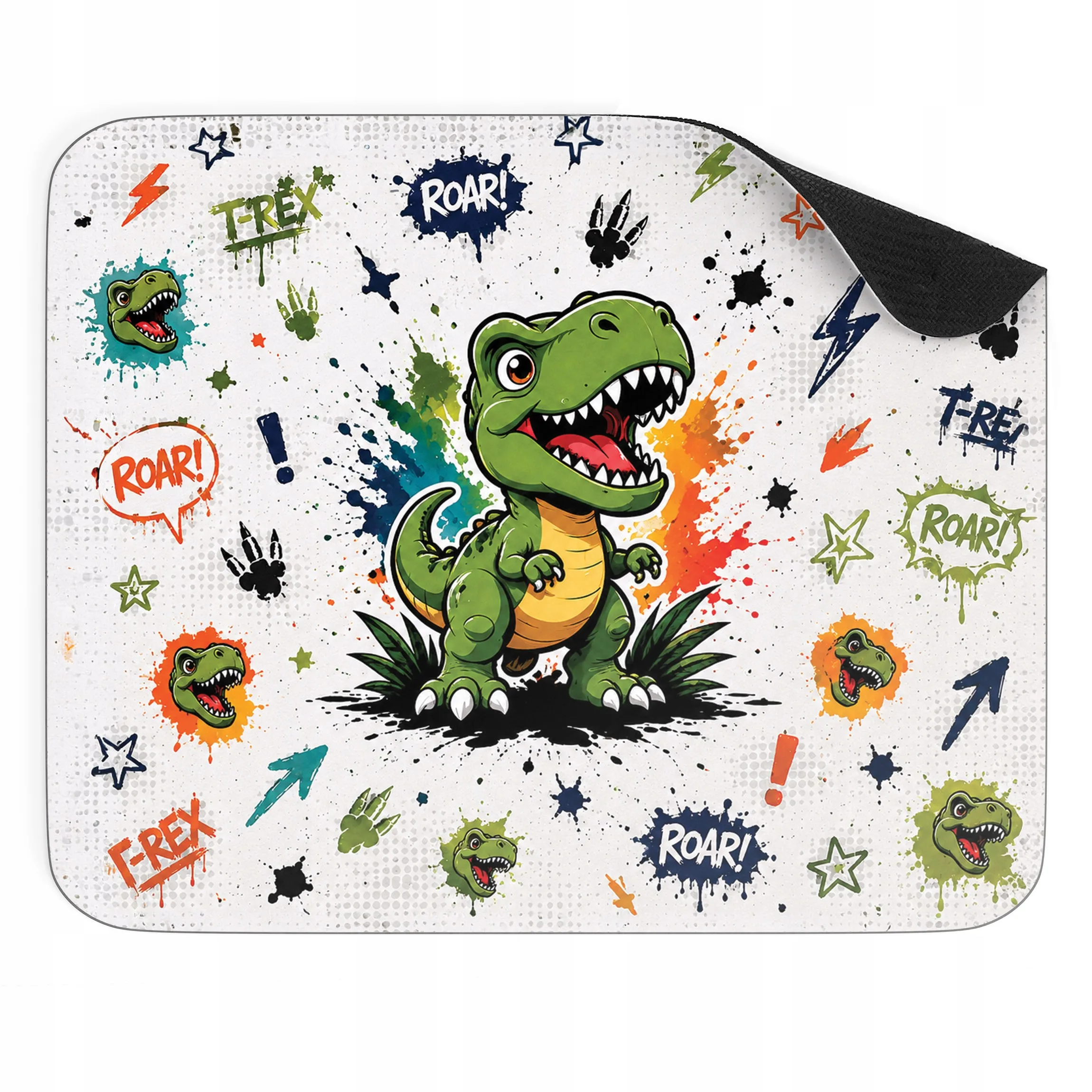 Podkładka pod mysz z nadrukiem T-rex dla graczy