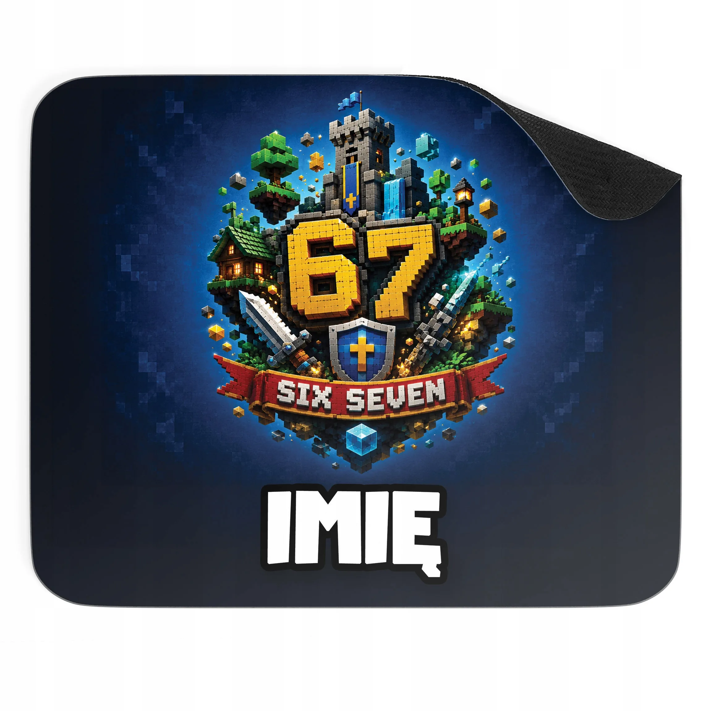 Podkładka pod mysz personalizowana z nadrukiem gry 67 Six Seven dla graczy