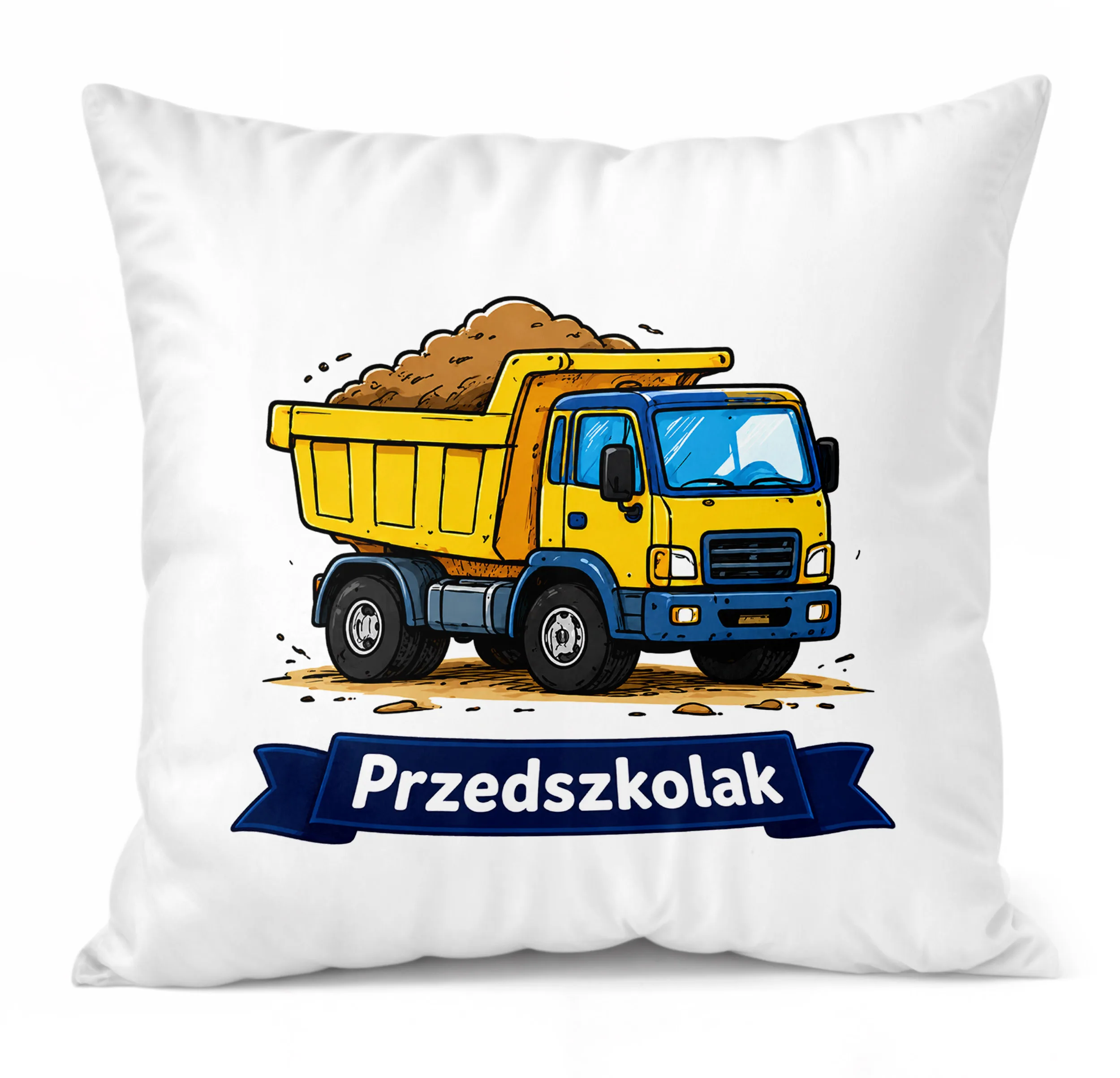 Poduszka Jasiek z nadrukiem 38x38cm Przedszkolak Dla Dzieci Prezent