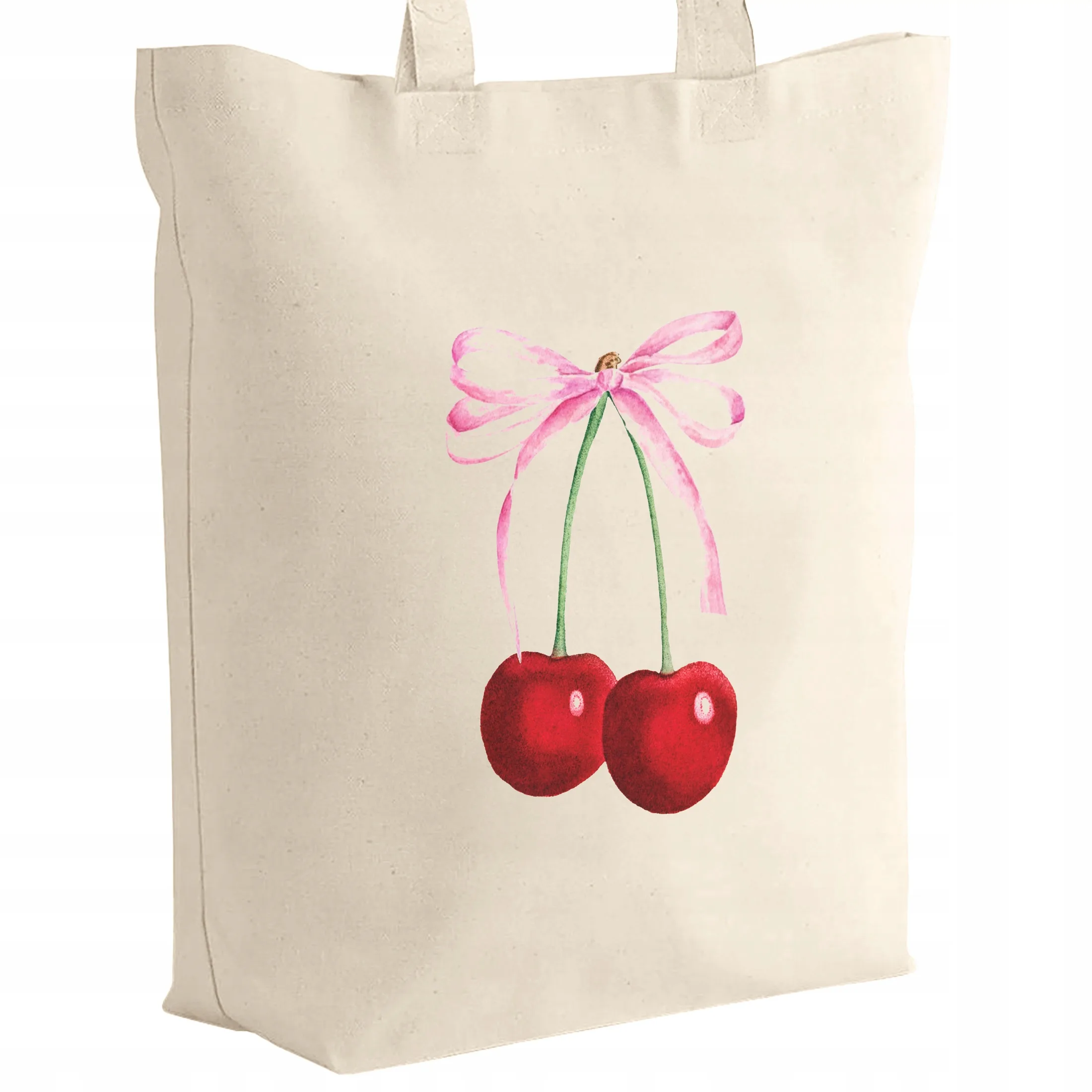 Torba bawełniana z dnem I’M JUST A GIRL Cherry Viral Dla Dziewczyny