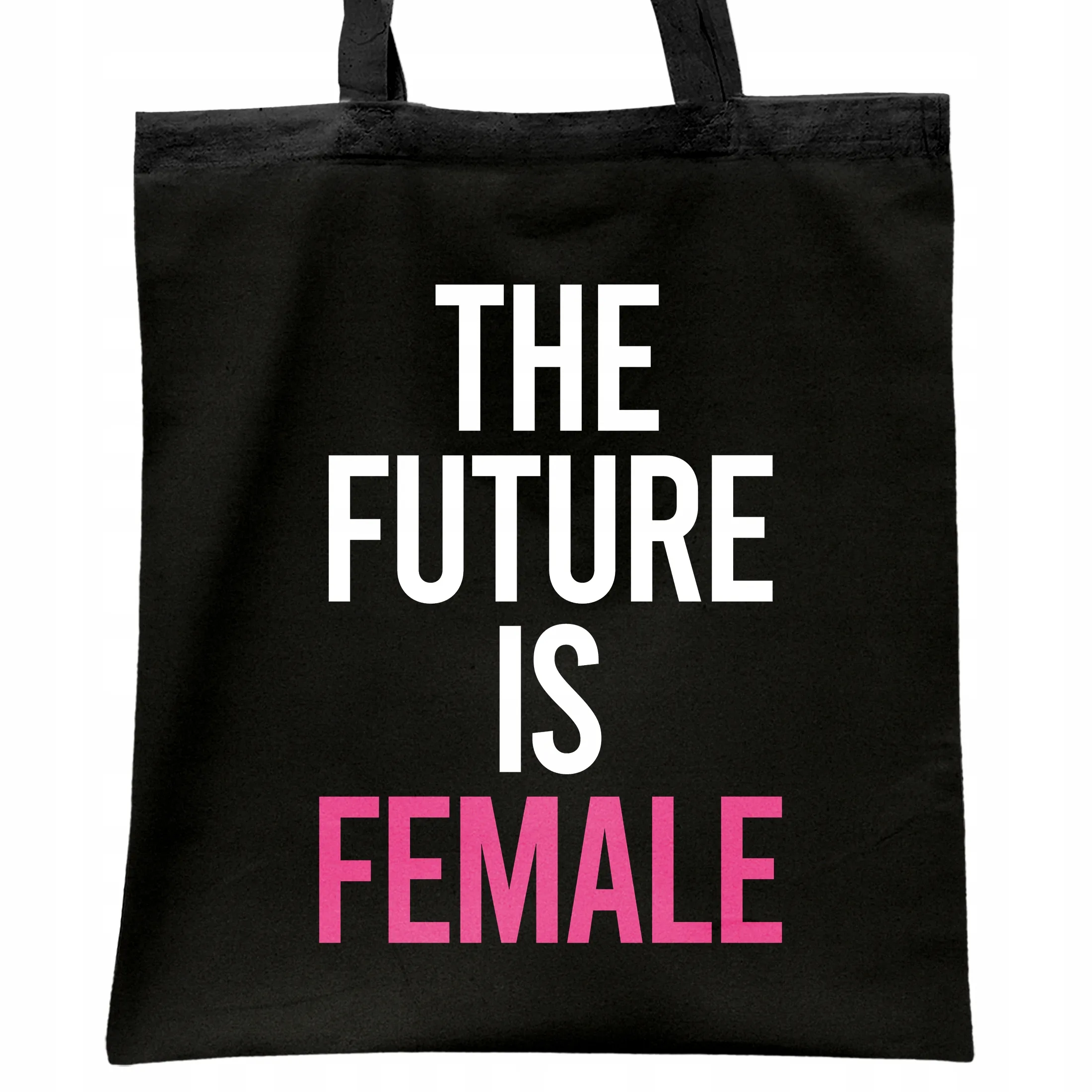 Torba bawełniana czarna na zakupy The Future Is Female