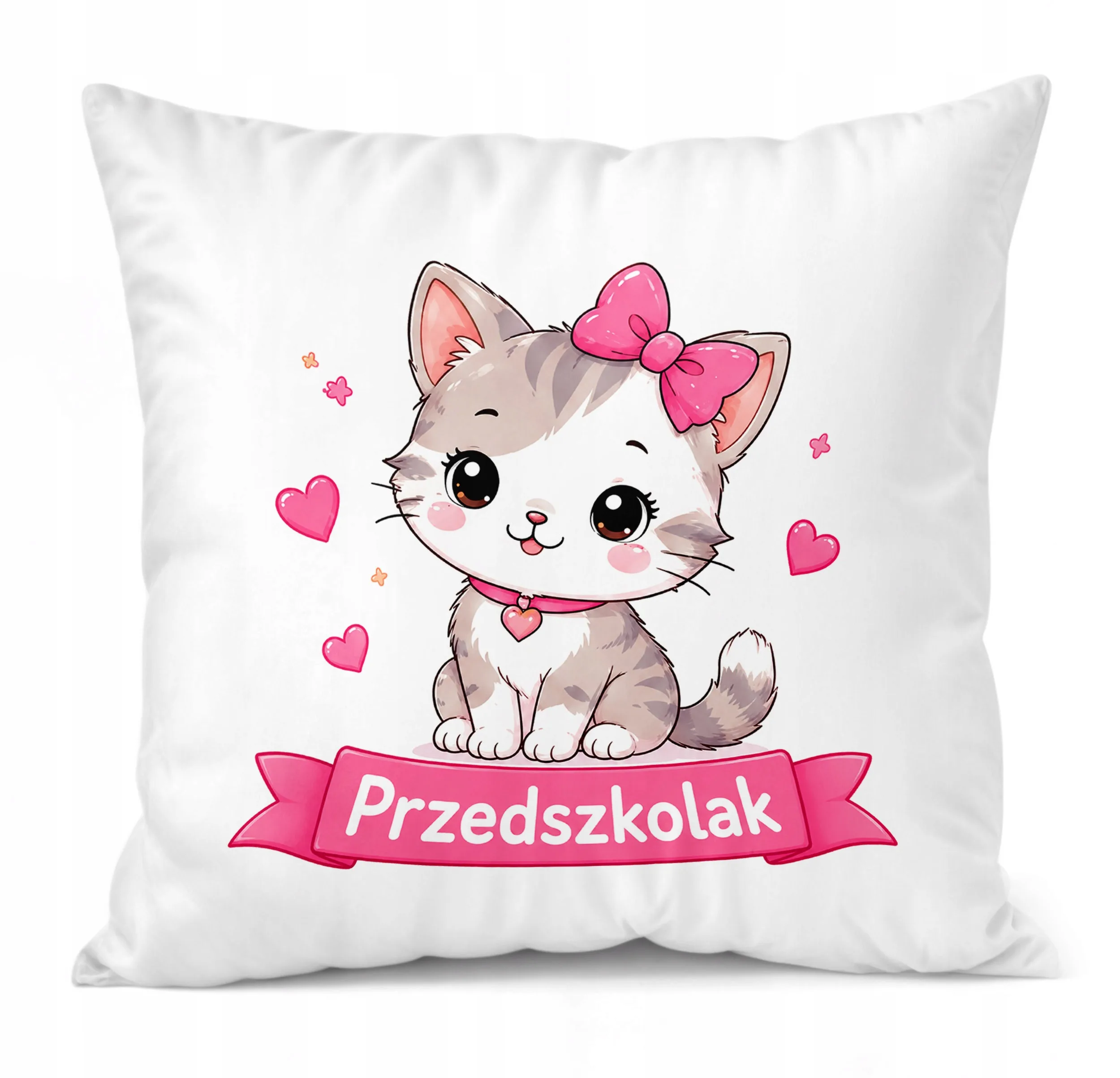Poduszka Jasiek z nadrukiem 38x38cm Przedszkolak Dla Dzieci Prezent