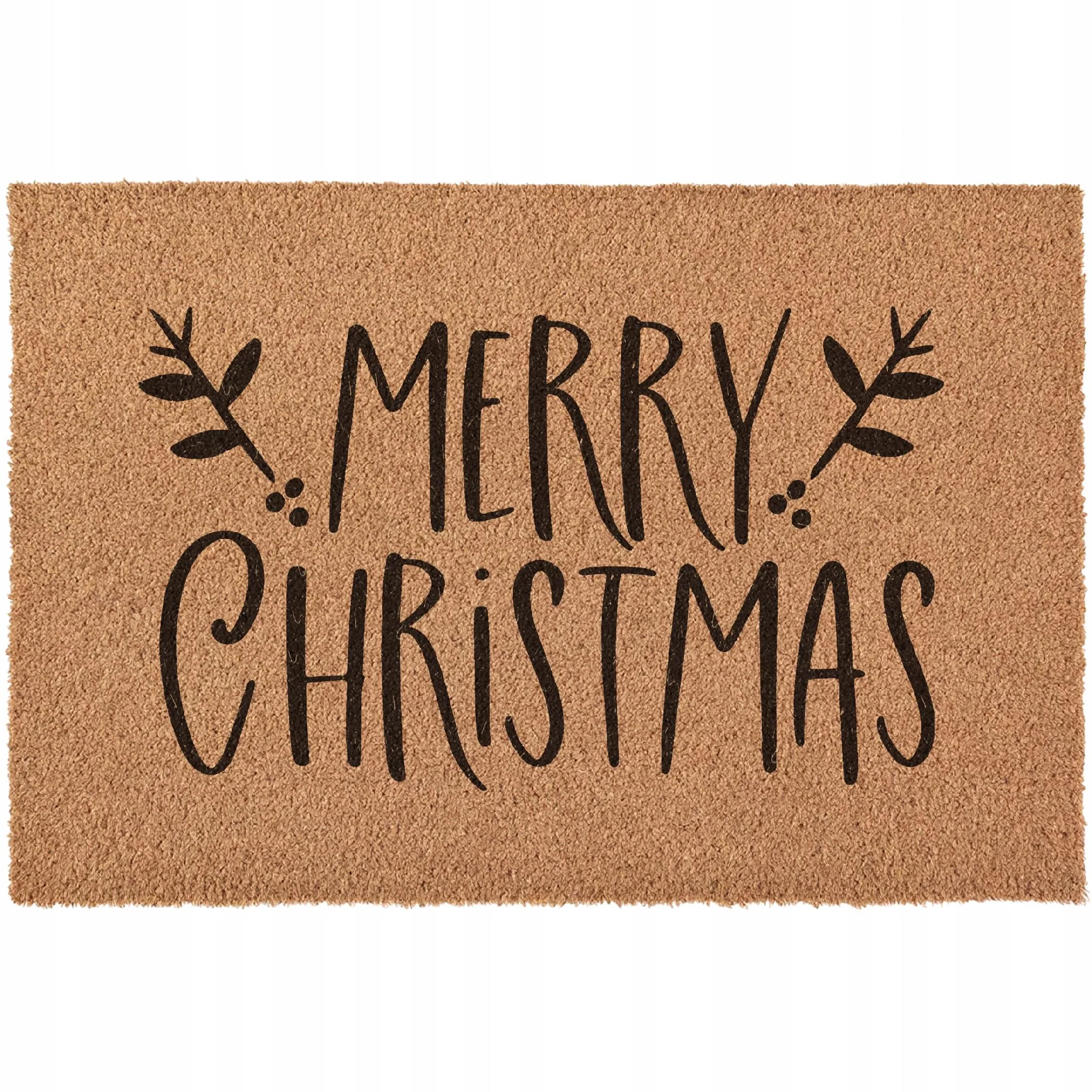 Wycieraczka MERRY CHRISTMAS Święta Boże Narodzenie Prezent kokosowa 60x40
