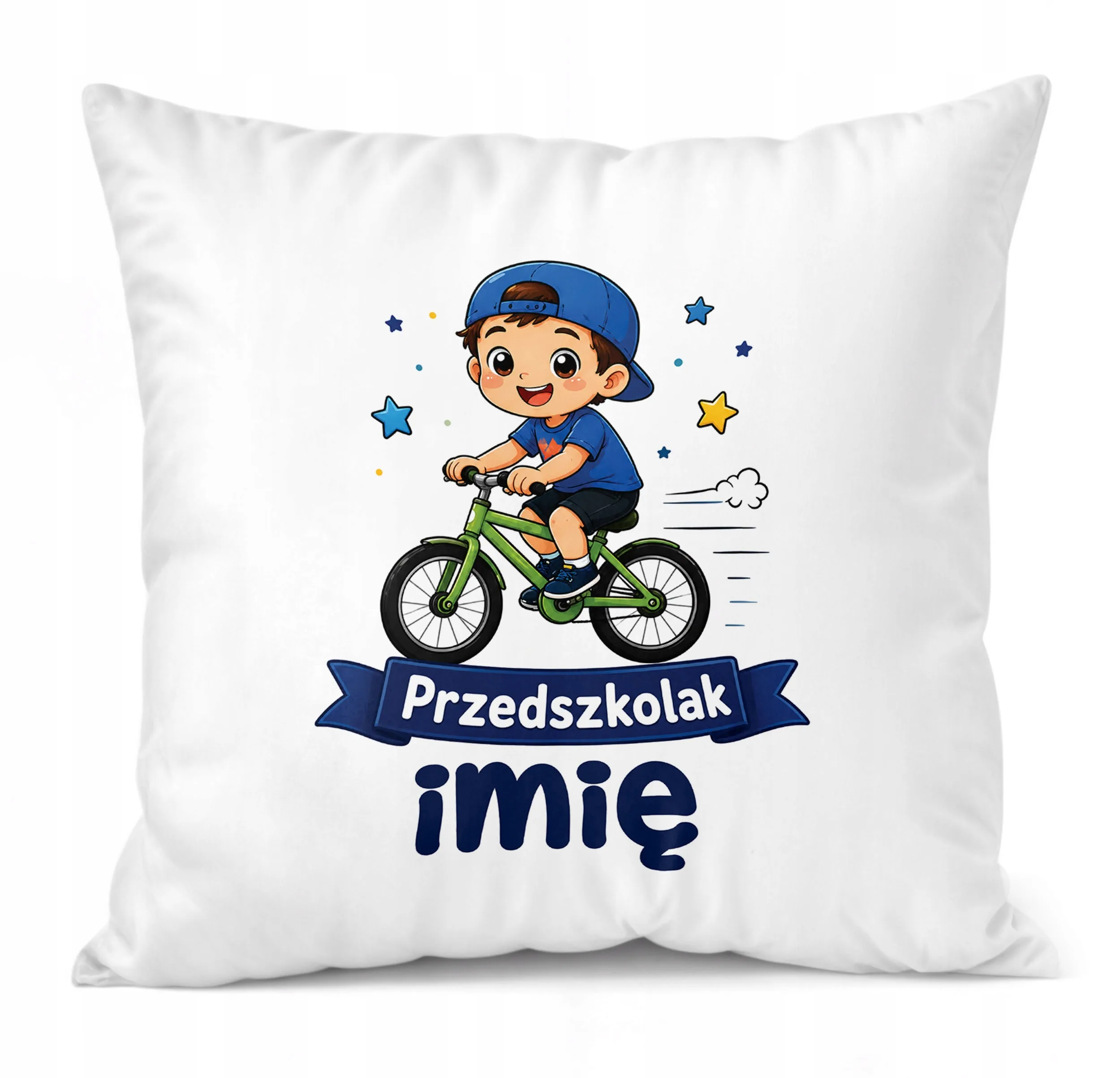 Poduszka Jasiek Personalizowana z nadrukiem 38x38cm Przedszkolak Prezent