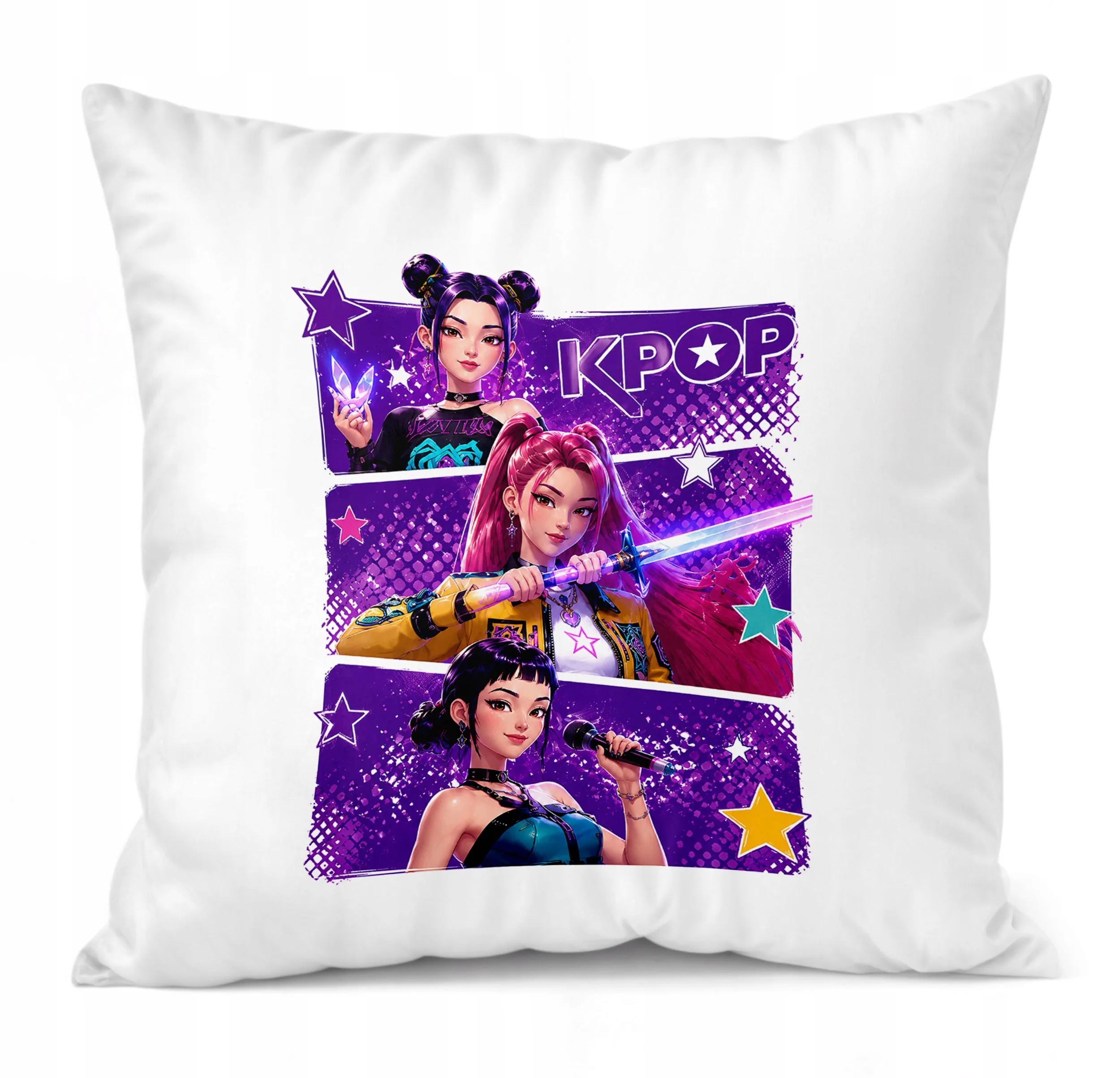 Poduszka Jasiek z nadrukiem 38x38cm ŁOWCZYNIE KPOP Dla Dzieci Prezent